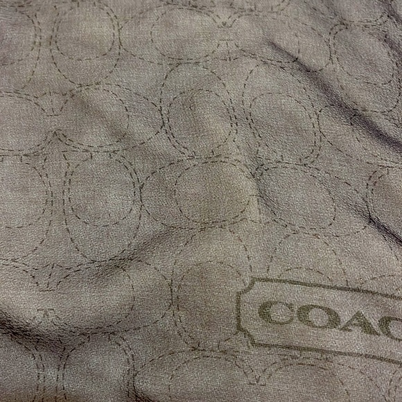 Coach Signature C Silk Scarf - Picture 9 of 9